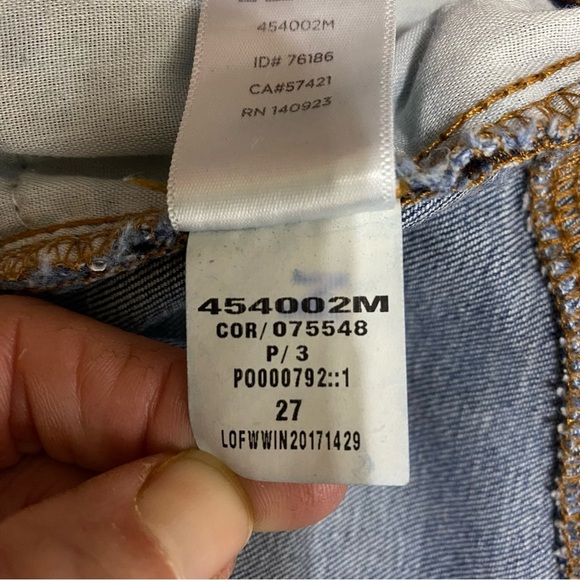 Loft Modern Skinny Raw Hem Side Striped Cropped Jeans - Picture 5 of 8